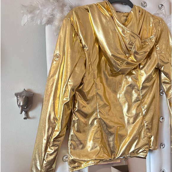 Sport Goddess Alert!Luxurious Brand New Sport Gold Jacket Made in Italy Size L - Picture 5 of 16
